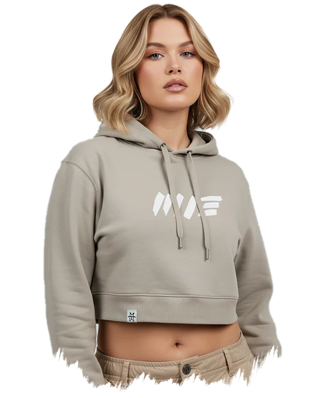 Crop Hoodie (Stone)