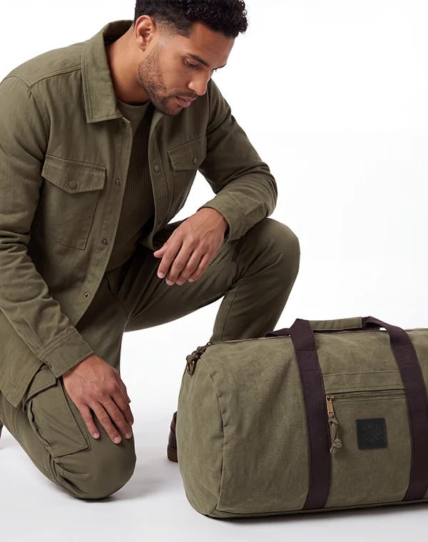 Canvas Duffel Bag Weekender Duffle Tasche Sporttasche Umhängetasche groß