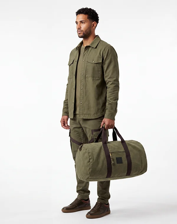 Canvas Duffel Bag Weekender Duffle Tasche Sporttasche Umhängetasche groß