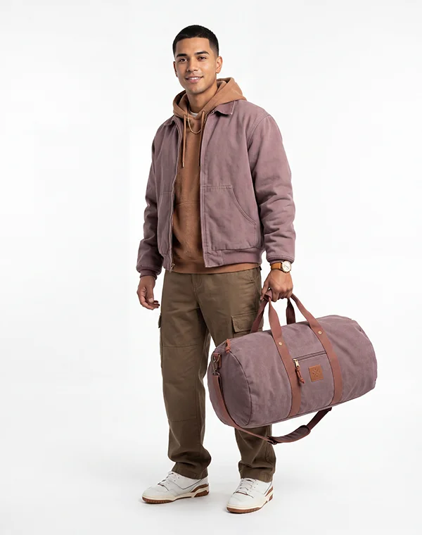 Canvas Duffel Bag Weekender Duffle Tasche Sporttasche Umhängetasche groß