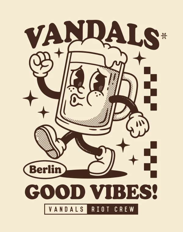 Good Vibes T-Shirt, Shirt, Drugs, Drogen, Alkohol, Eppendorf, Natural, Creme, Beige, Sweatshirt, Bier, Motiv
