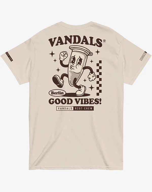 Good Vibes T-Shirt, Shirt, Drugs, Drogen, Alkohol, Eppendorf, Natural, Creme, Beige, Sweatshirt, Bier