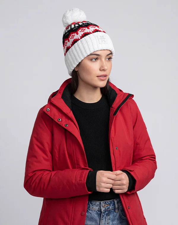 Knit Beanie, Wintermütze, Strickmütze, Bommelmütze, Mütze für Herren & Damen