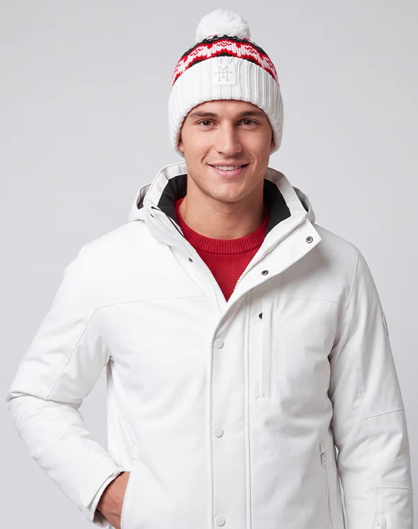 Knit Beanie, Wintermütze, Strickmütze, Bommelmütze, Mütze für Herren & Damen