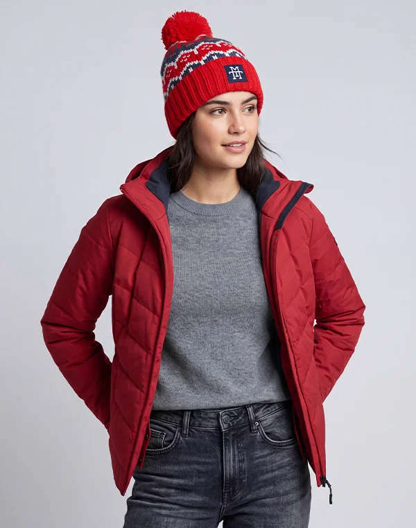 Knit Beanie, Wintermütze, Strickmütze, Bommelmütze, Mütze für Herren & Damen