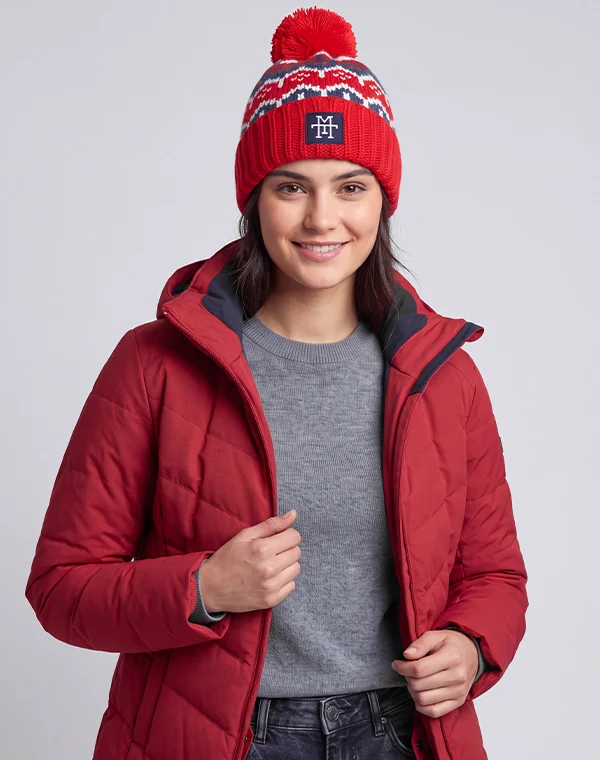 Knit Beanie, Wintermütze, Strickmütze, Bommelmütze, Mütze für Herren & Damen