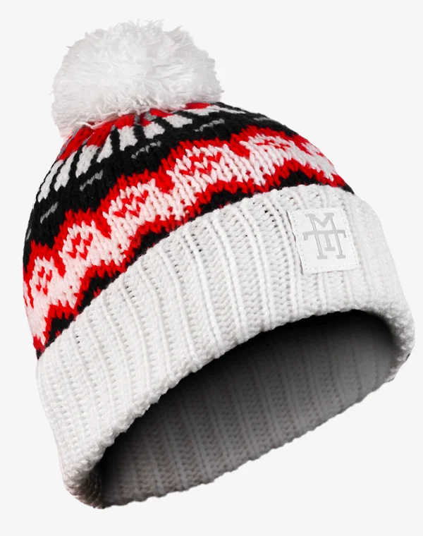 Knit Beanie, Wintermütze, Strickmütze, Bommelmütze, Mütze für Herren & Damen