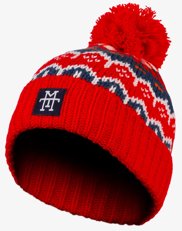 Knit Beanie, Wintermütze, Strickmütze, Bommelmütze, Mütze für Herren & Damen