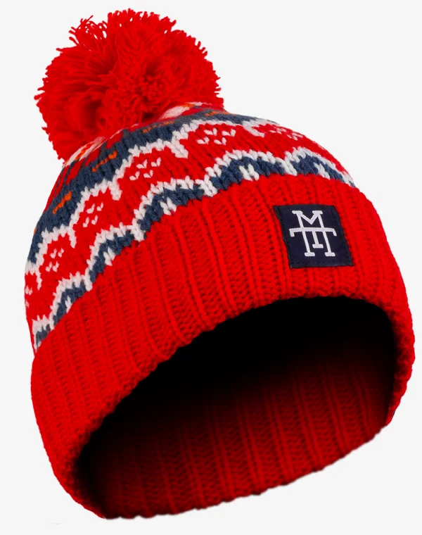 Knit Beanie, Wintermütze, Strickmütze, Bommelmütze, Mütze für Herren & Damen