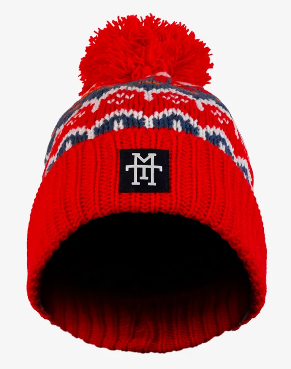 Knit Beanie, Wintermütze, Strickmütze, Bommelmütze, Mütze für Herren & Damen