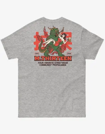T-Shirt, Shirt, Sweatshirt, Baumwolle, Chinese, Propaganda, China, Drache, Bär, Kommunist, Streetwear