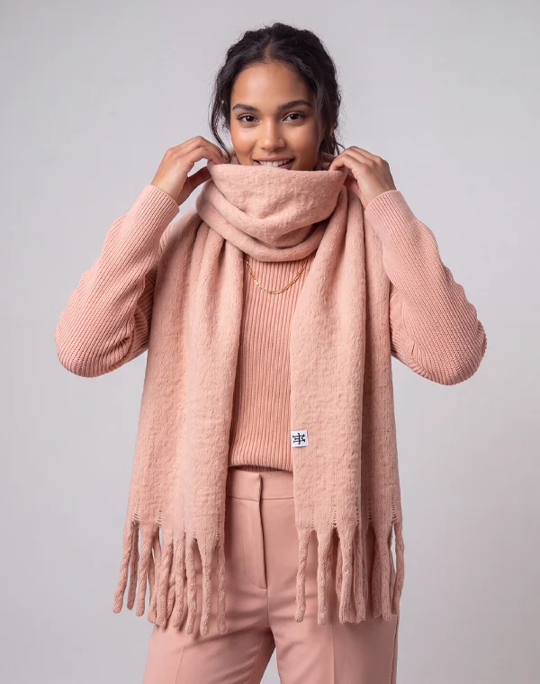 Big Fluffy Scarf, Strickschal, Langschal, gestrickt, stick, gestickt, Veredelung, Schal, Schlicht, Simpel, Elegant, Herren, Damen, Frauen, Männer