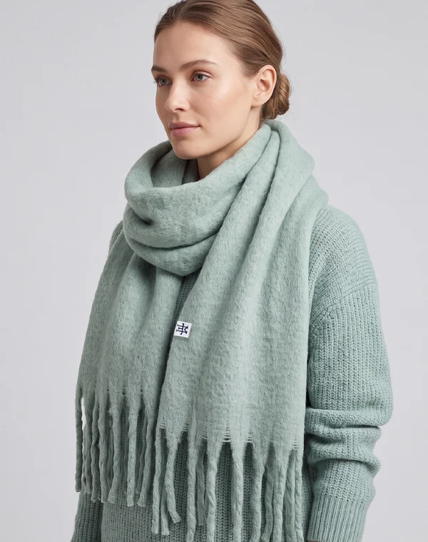Big Fluffy Scarf, Strickschal, Langschal, gestrickt, stick, gestickt, Veredelung, Schal, Schlicht, Simpel, Elegant, Herren, Damen, Frauen, Männer