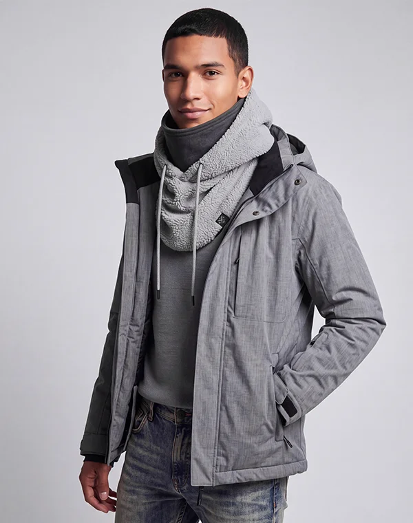 Hooded Loop Teddy Strickschal Kapuzenschal Kapuze Kapuzenloop Loop mit Kapuze Teddystoff flauschig warm weich Mantelteddy Sherpafleece Alpenfleece Sherpa Teddy-Fell Plüsch Plüschstoff