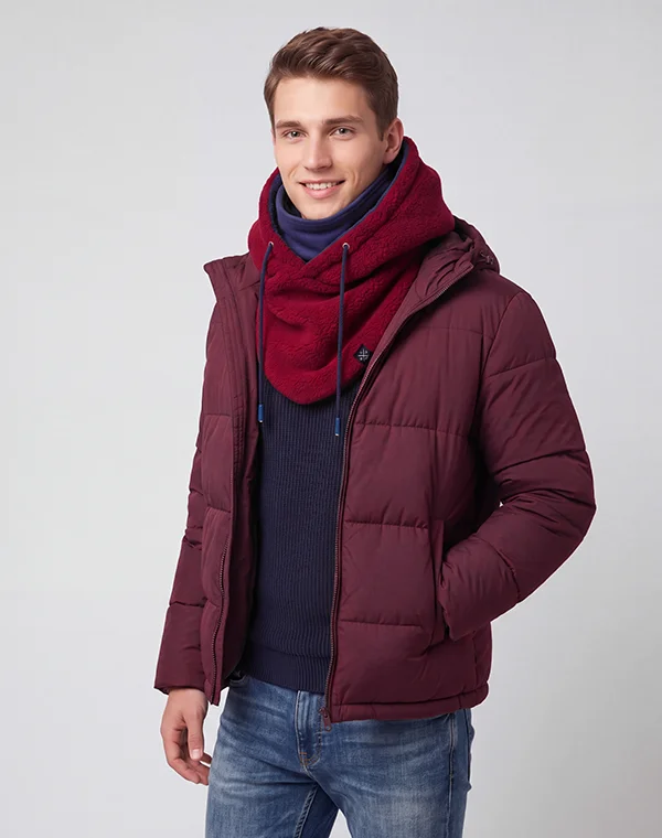 Hooded Loop Teddy Strickschal Kapuzenschal Kapuze Kapuzenloop Loop mit Kapuze Teddystoff flauschig warm weich Mantelteddy Sherpafleece Alpenfleece Sherpa Teddy-Fell Plüsch Plüschstoff