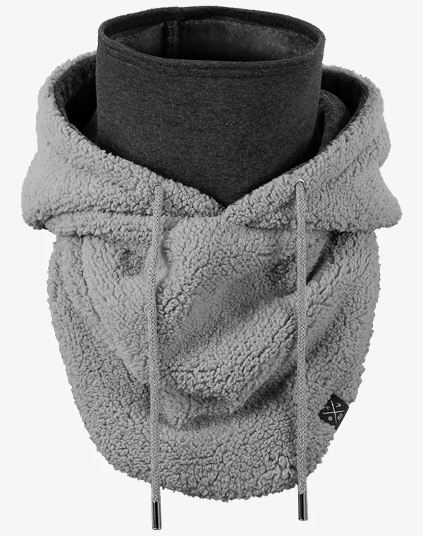Hooded Loop Teddy Strickschal Kapuzenschal Kapuze Kapuzenloop Loop mit Kapuze Teddystoff flauschig warm weich Mantelteddy Sherpafleece Alpenfleece Sherpa Teddy-Fell Plüsch Plüschstoff