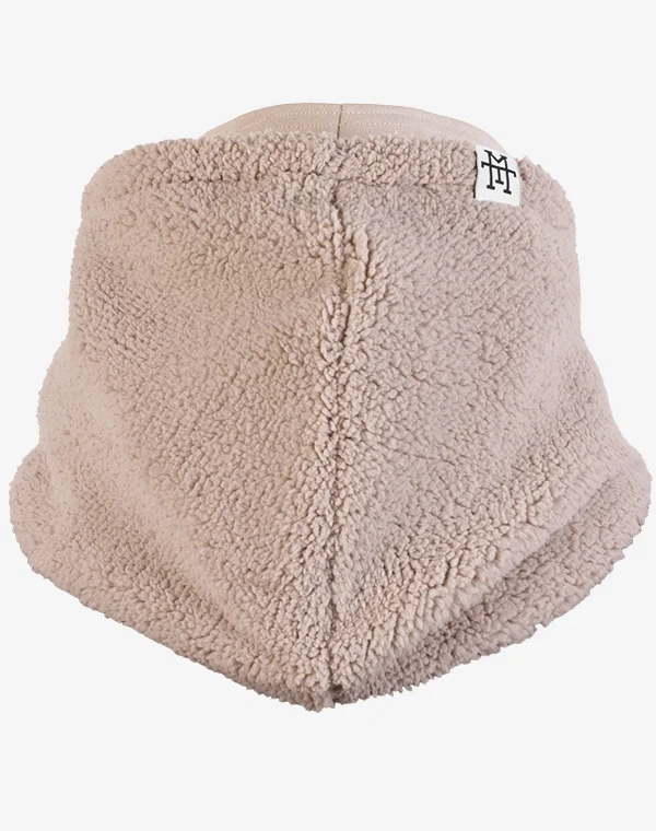 Hooded Loop Teddy Strickschal Kapuzenschal Kapuze Kapuzenloop Loop mit Kapuze Teddystoff flauschig warm weich Mantelteddy Sherpafleece Alpenfleece Sherpa Teddy-Fell Plüsch Plüschstoff