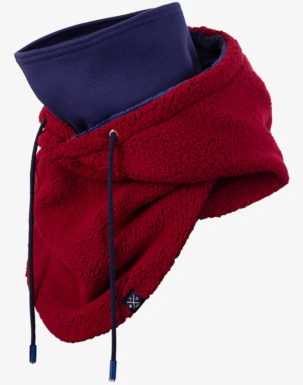 Hooded Loop Teddy Strickschal Kapuzenschal Kapuze Kapuzenloop Loop mit Kapuze Teddystoff flauschig warm weich Mantelteddy Sherpafleece Alpenfleece Sherpa Teddy-Fell Plüsch Plüschstoff
