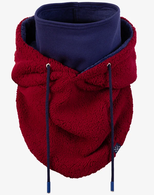 Hooded Loop Teddy Strickschal Kapuzenschal Kapuze Kapuzenloop Loop mit Kapuze Teddystoff flauschig warm weich Mantelteddy Sherpafleece Alpenfleece Sherpa Teddy-Fell Plüsch Plüschstoff