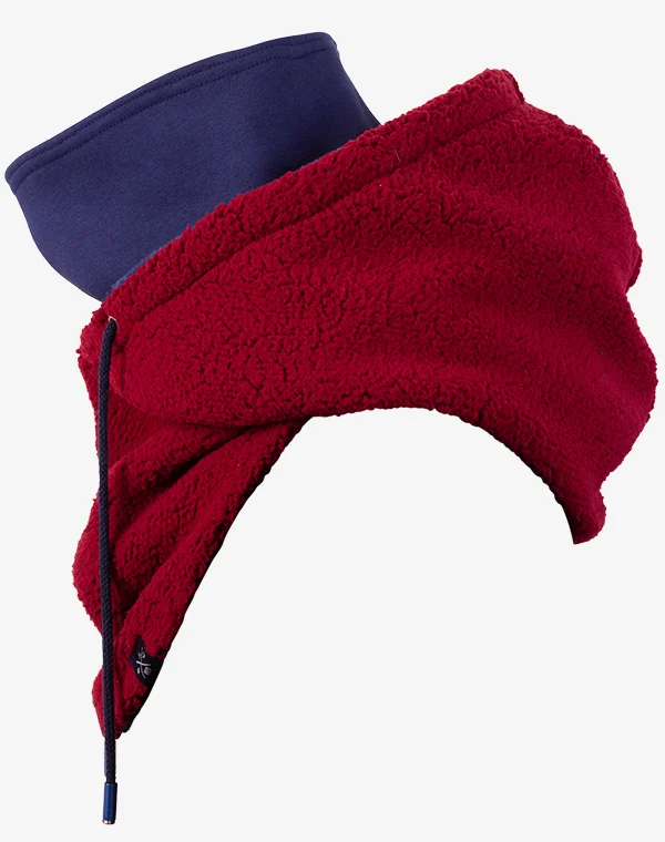 Hooded Loop Teddy Strickschal Kapuzenschal Kapuze Kapuzenloop Loop mit Kapuze Teddystoff flauschig warm weich Mantelteddy Sherpafleece Alpenfleece Sherpa Teddy-Fell Plüsch Plüschstoff