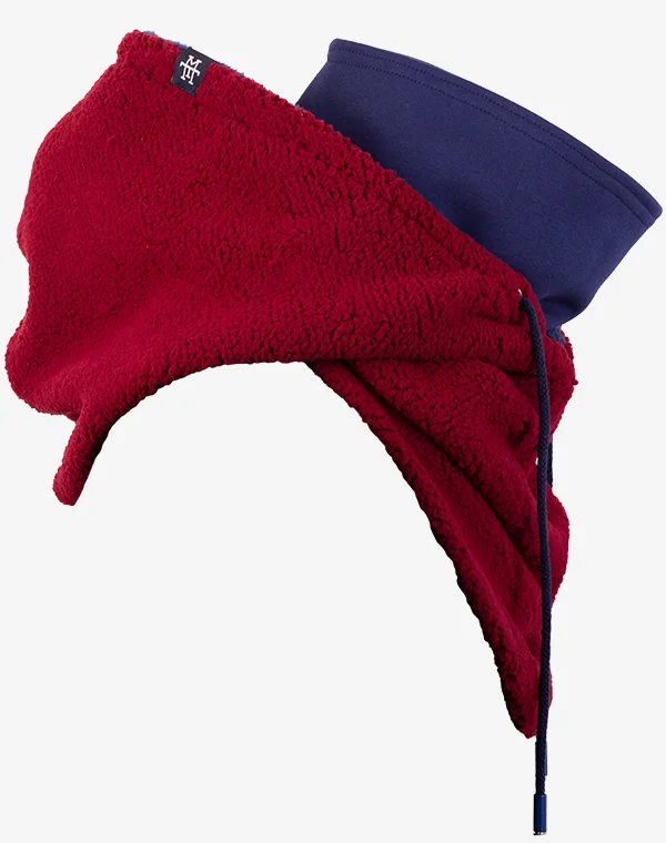 Hooded Loop Teddy Strickschal Kapuzenschal Kapuze Kapuzenloop Loop mit Kapuze Teddystoff flauschig warm weich Mantelteddy Sherpafleece Alpenfleece Sherpa Teddy-Fell Plüsch Plüschstoff
